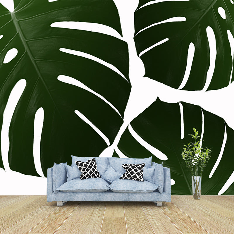 Illustration Plant Decoration Mural Mildew Resistant Wallpaper Sleeping Room Wall Mural