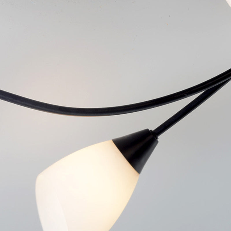 Glass Geometric Flush Mount Lights Contemporary Style Multi Lights Flush Ceiling Light