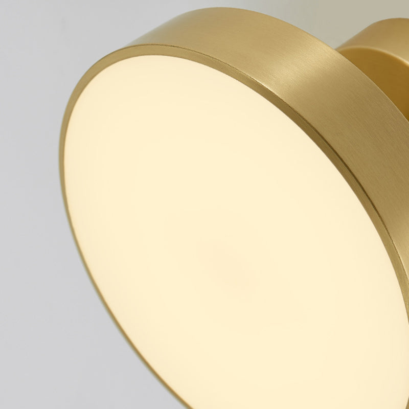 Modern Semi Flush Light Round Ceiling Lighting with Metal for Hallway