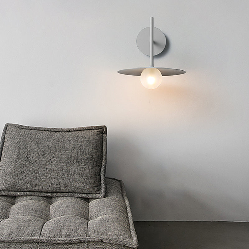 Industrial Style Metal Wall Mount Light Circle Shape Wall Lamp for Living Room