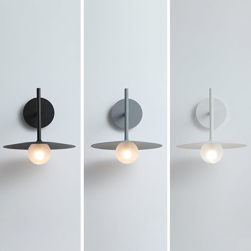 Industrial Style Metal Wall Mount Light Circle Shape Wall Lamp for Living Room