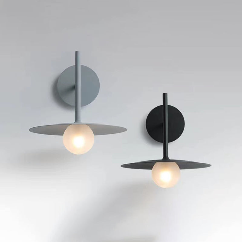 Industrial Style Metal Wall Mount Light Circle Shape Wall Lamp for Living Room