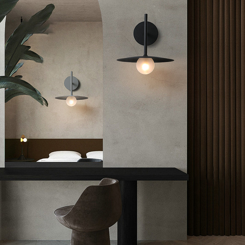 Industrial Style Metal Wall Mount Light Circle Shape Wall Lamp for Living Room