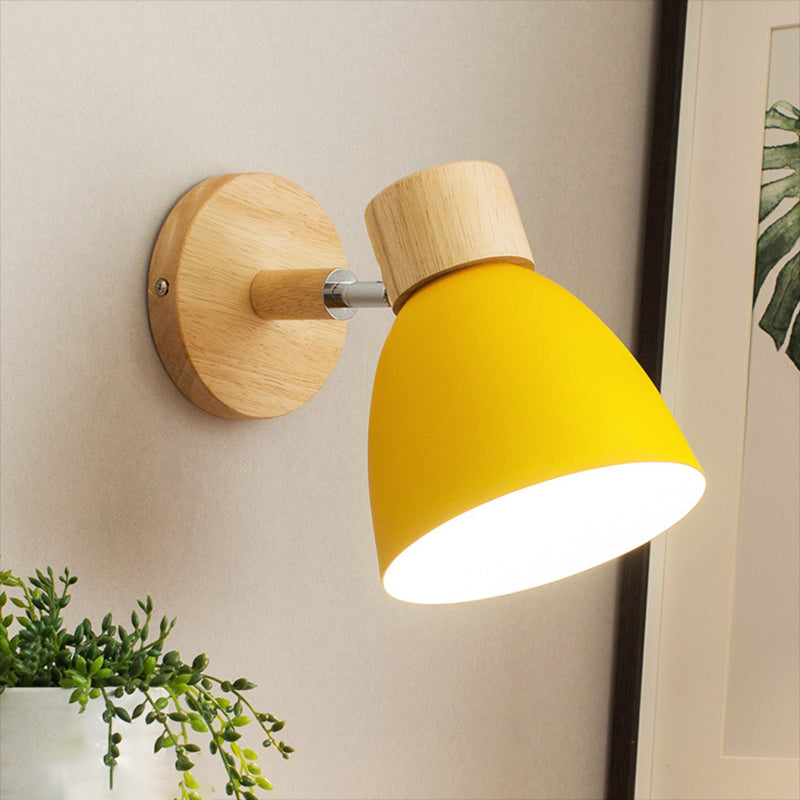 Nordic Style Metal Wall Mount Light Adjustable Colorful Wall Lamp for Living Room