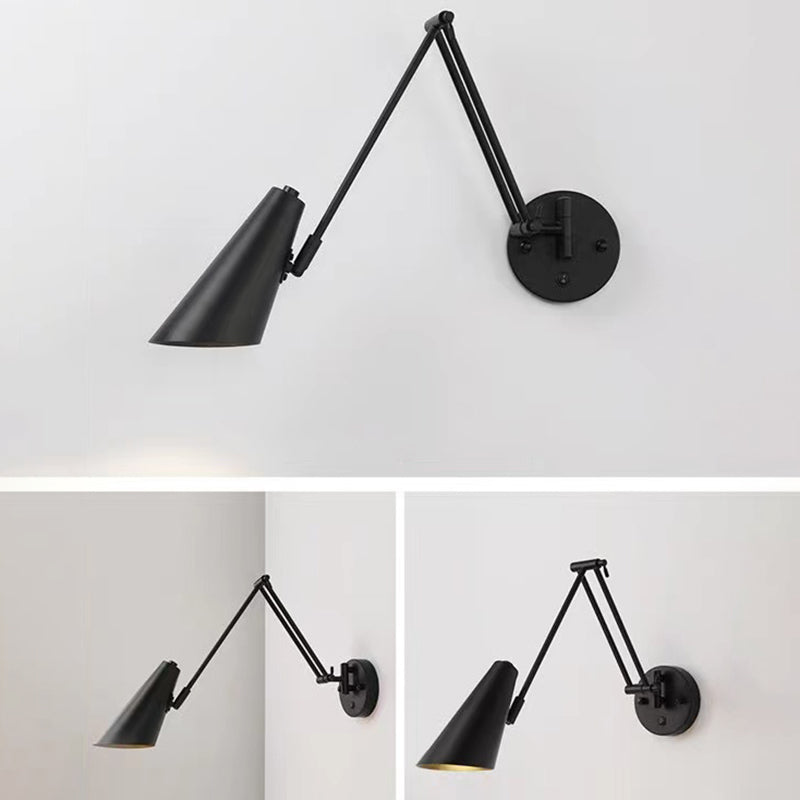 Single Golden/Black Modernism Wall Mounted Sconce Metal Wall Light for Foyer