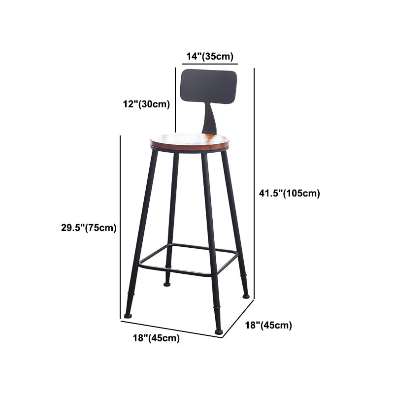 Industrial 1/2/3 Pieces Solid Wood Bar Table Set Adjustable Counter Set
