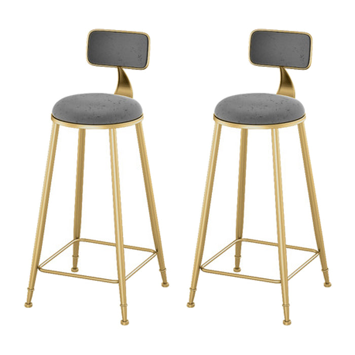 Glam 1/2/3 Pieces Metal Bar Table Set Rectangle Bar Table with High Stools for Home