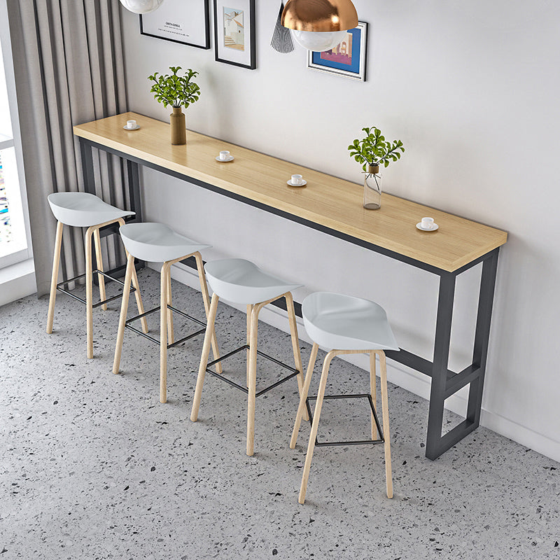 Modern 1/2/5/9 Pieces Rectangular Pub Table Set Wooden Counter Table for Dining Room