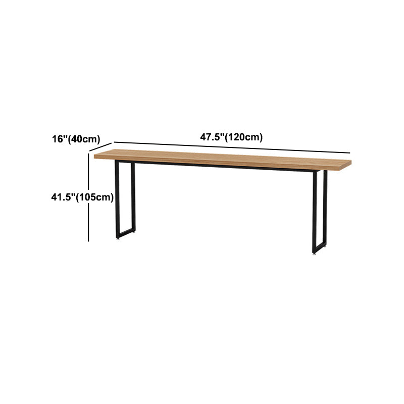 Industrial 1/2/5 Pieces Wooden Bar Table Set Rectangle Bar Table with High Wood Stools