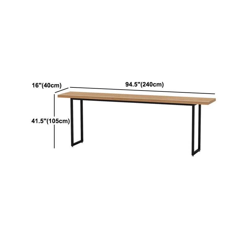 Industrial 1/2/5 Pieces Wooden Bar Table Set Rectangle Bar Table with High Wood Stools