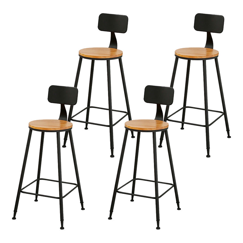 Modern 1/4/5 Pieces Wood Bar Table Set Rectangle Bar Table with High Stools for Kitchen