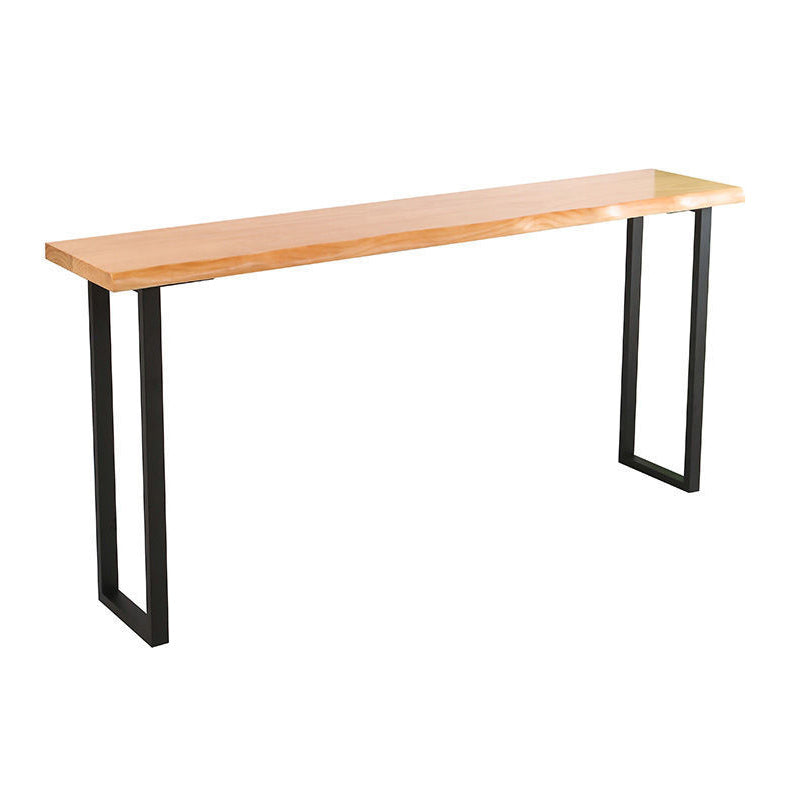 Modern 1/4/5 Pieces Wood Bar Table Set Rectangle Bar Table with High Stools for Kitchen