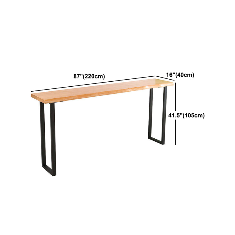 Modern 1/4/5 Pieces Wood Bar Table Set Rectangle Bar Table with High Stools for Kitchen