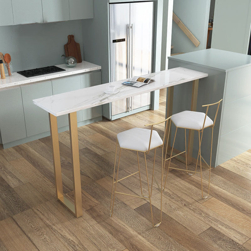 Fixed Table Counter Table Set Contemporary 1/2/3 Pieces Faux Marble Pub Table Set