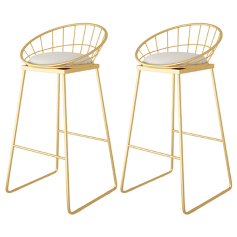 Rectangle Gold Legs Counter Set 1/2/5/9 Pieces Wood Glam Indoor Pub Table Set