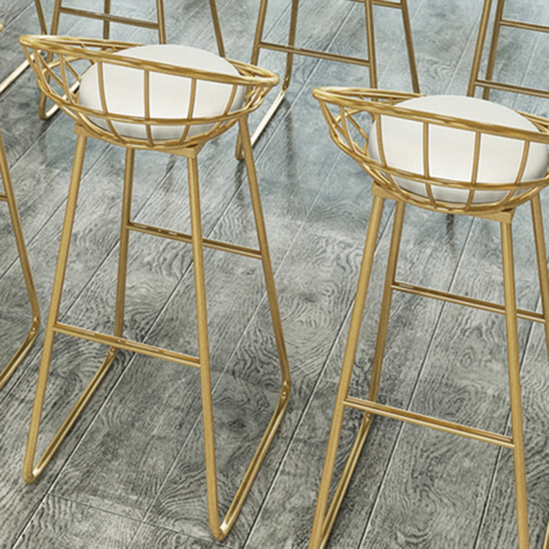 Rectangle Gold Legs Counter Set 1/2/5/9 Pieces Wood Glam Indoor Pub Table Set