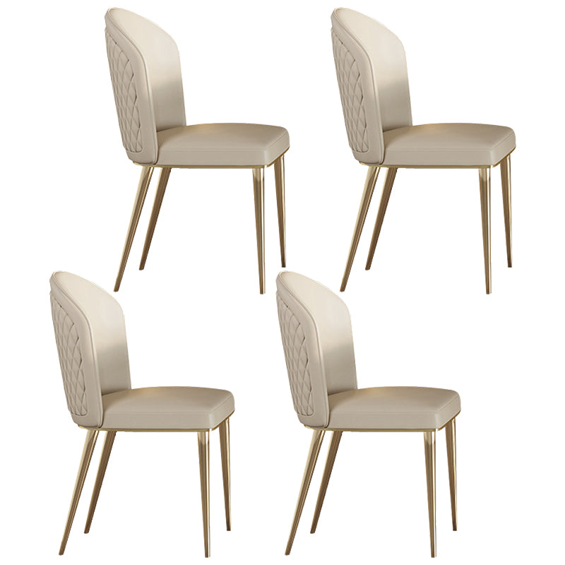 Contemporary Dining Set 1/4/5/7 Pcs Stone Dining Table with Upholstered Chairs