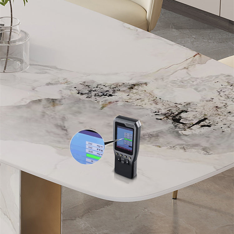 Contemporary Dining Set 1/4/5/7 Pcs Stone Dining Table with Upholstered Chairs