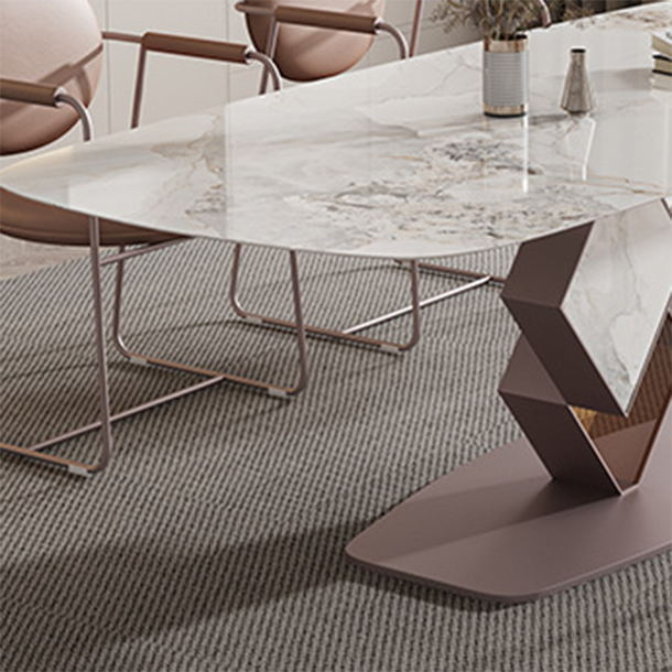 Nordic 1/5/7 Pieces Rectangle Dining Set Sintered Stone Top Dinette Table Set