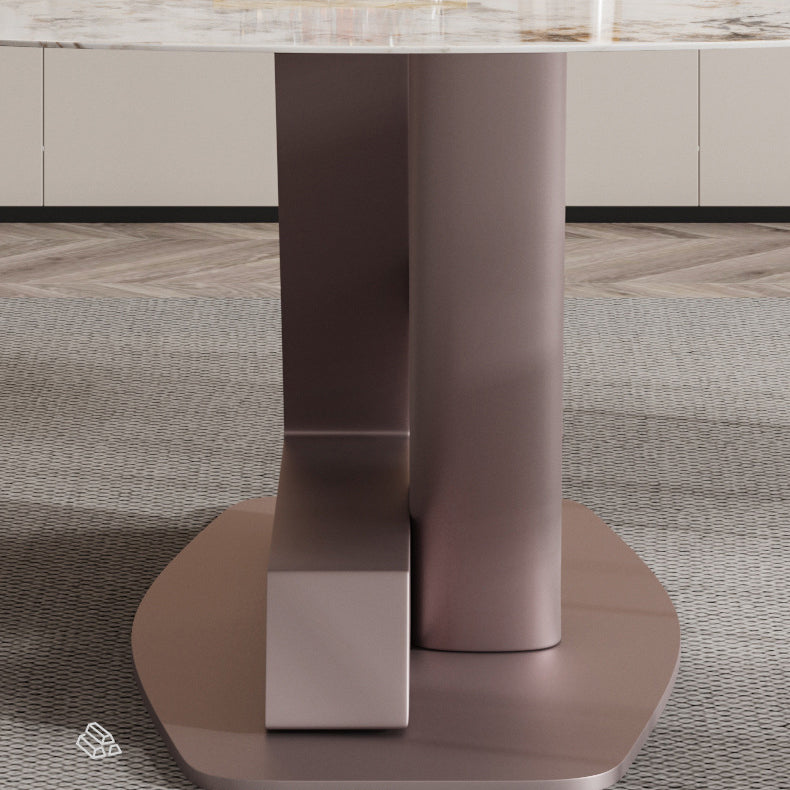 Nordic 1/5/7 Pieces Rectangle Dining Set Sintered Stone Top Dining Room Table Set