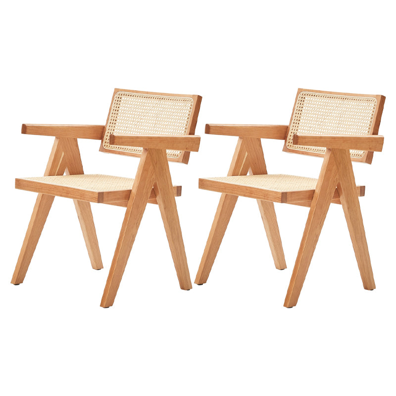 Modern Rectangle Dining Set 1/2/4/7 Pieces Solid Wood Dining Table with Chairs