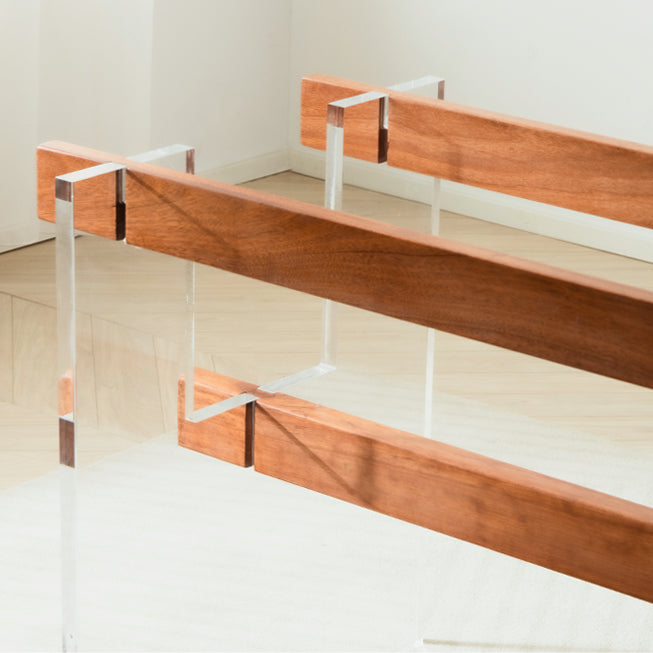 Modern Rectangle Dining Set 1/2/4/7 Pieces Solid Wood Dining Table with Chairs