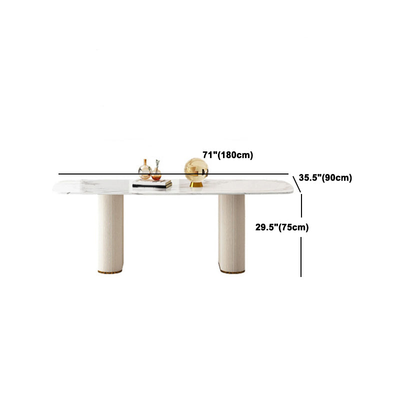Designer Style Rectangle Dining Set 1/4/5/7 Pieces Sintered Stone Top Table Set