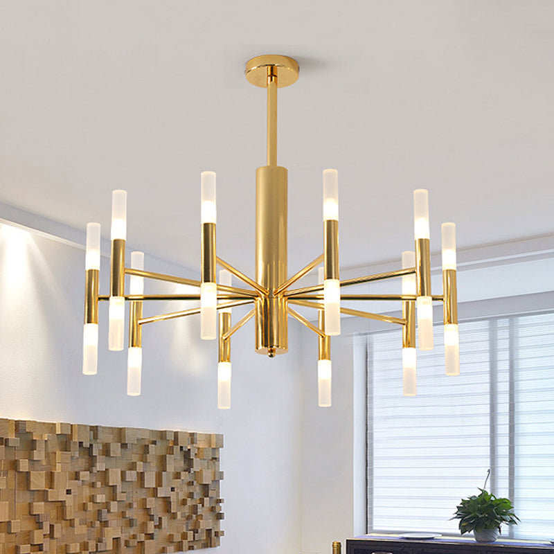 27 "/39" Lampadello di vetro bianco largo vetro Post moderno lampada a LED a LED in oro