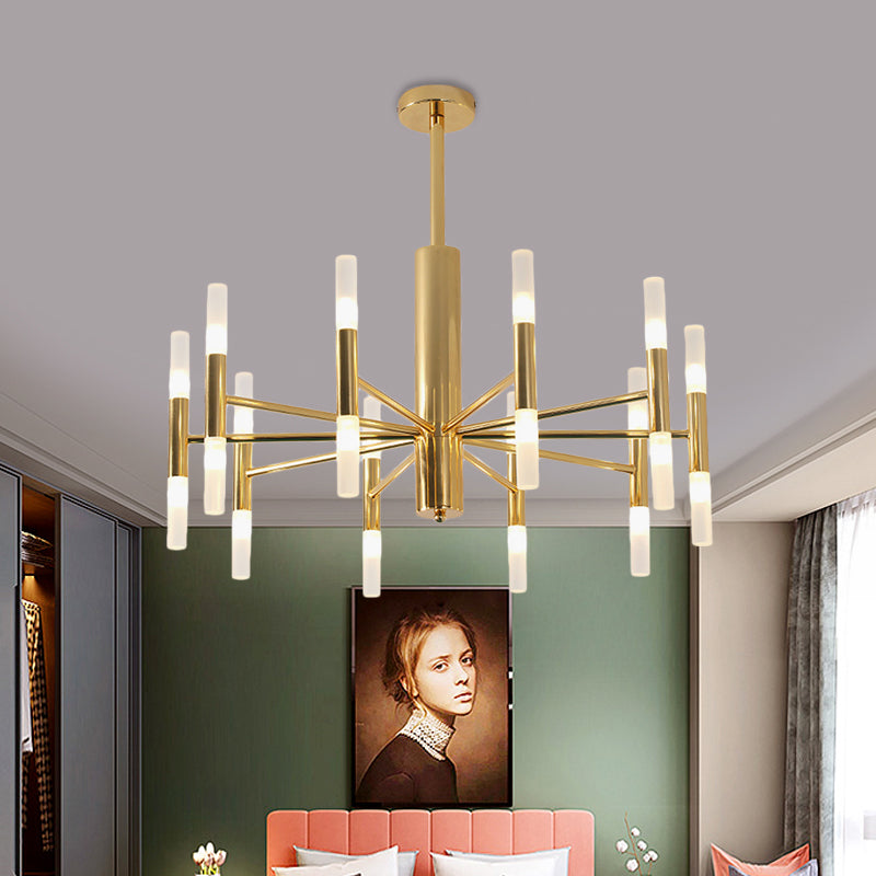 27 "/39" Lampadello di vetro bianco largo vetro Post moderno lampada a LED a LED in oro