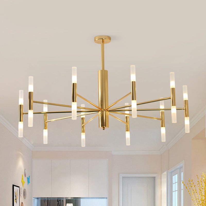 27 "/39" Lampadello di vetro bianco largo vetro Post moderno lampada a LED a LED in oro