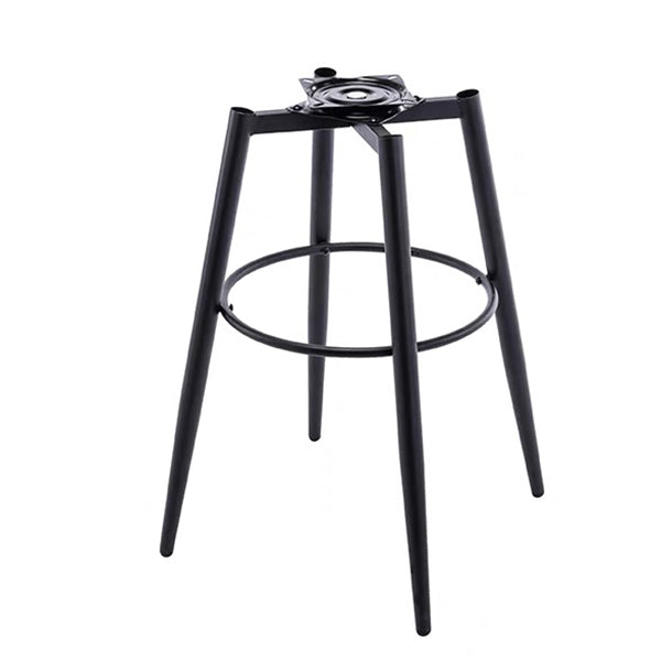Contemporary Swivel Bar Stool Upholstered Leather Stools with Footrest