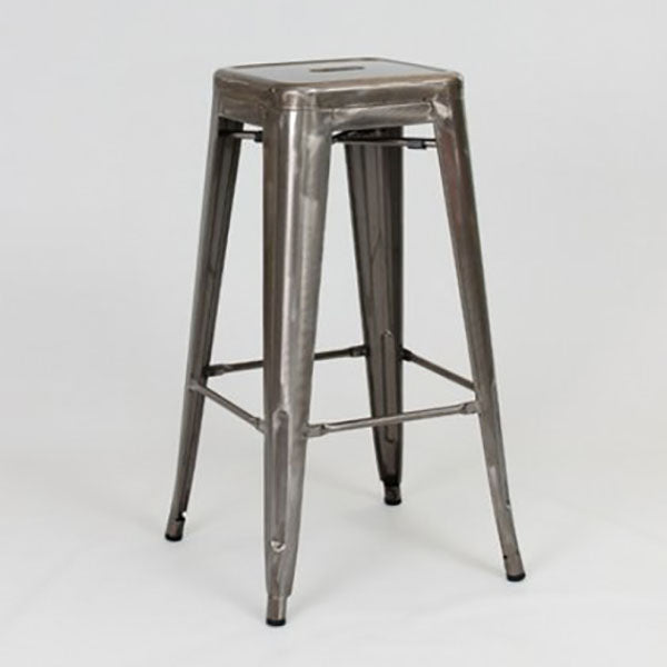 Industrial Square Backless Bar Stool Metal Indoor Stool for Bristol
