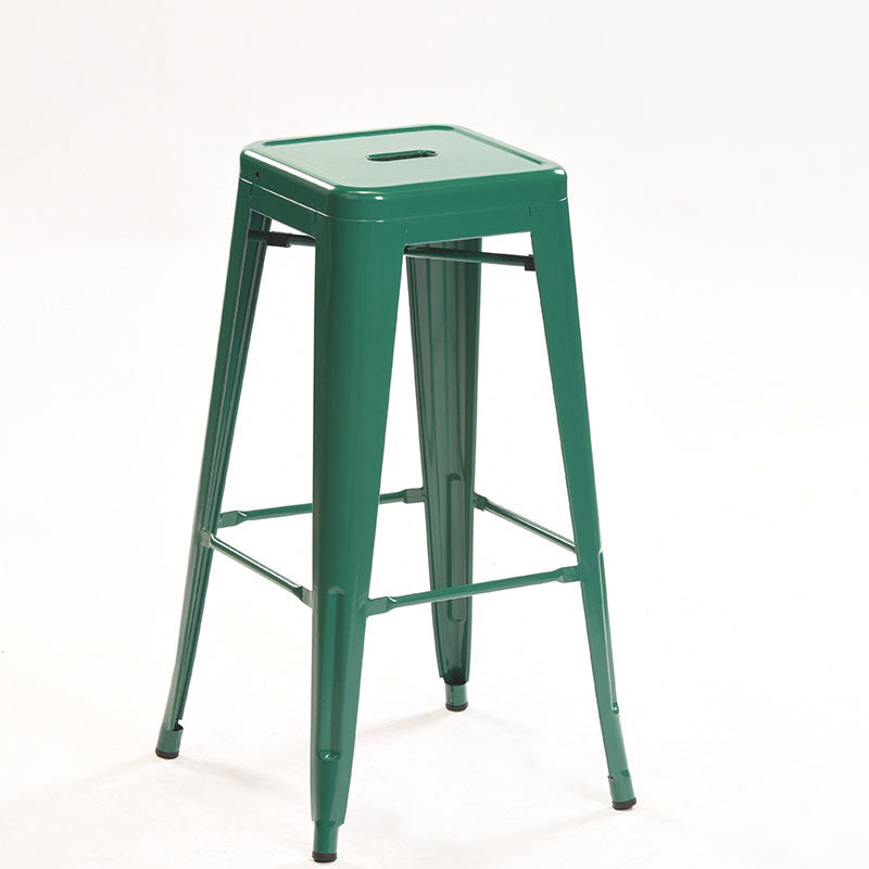 Industrial Square Backless Bar Stool Metal Indoor Stool for Bristol