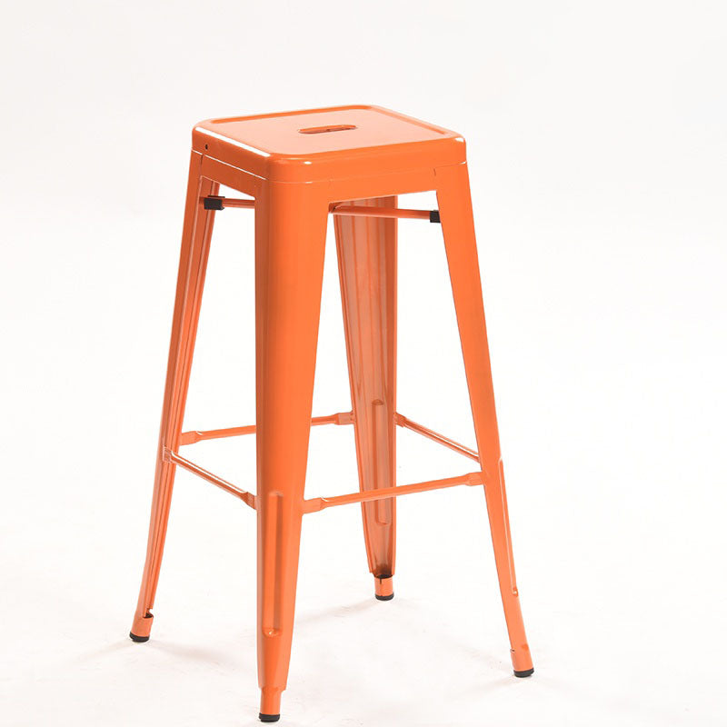 Industrial Square Backless Bar Stool Metal Indoor Stool for Bristol