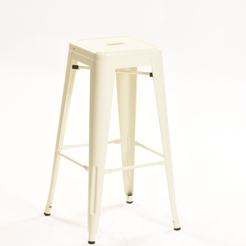 Industrial Square Backless Bar Stool Metal Indoor Stool for Bristol