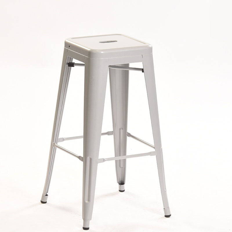 Industrial Square Backless Bar Stool Metal Indoor Stool for Bristol