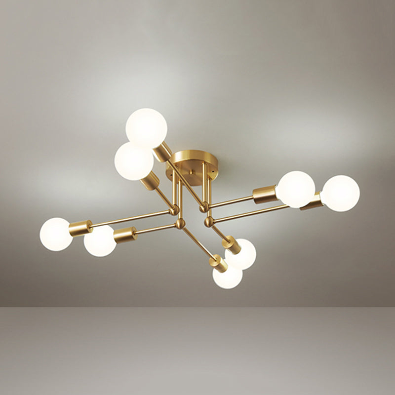 Modern Metallic Ceiling Light Flush Mount Lighting for Hallway Home
