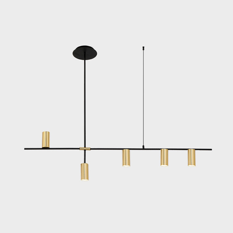 Black/Gold Aluminum Island Pendant Lighting Modern Island Hanging Light