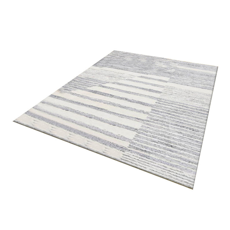 Geometric Pattern Rug Living Room Carpet Polyester Washable Area Rug