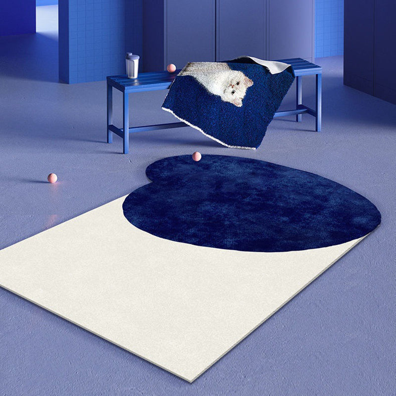 Heart-shaped Rug Living Room Irregular Shape Carpet Polyester Washable Area Rug