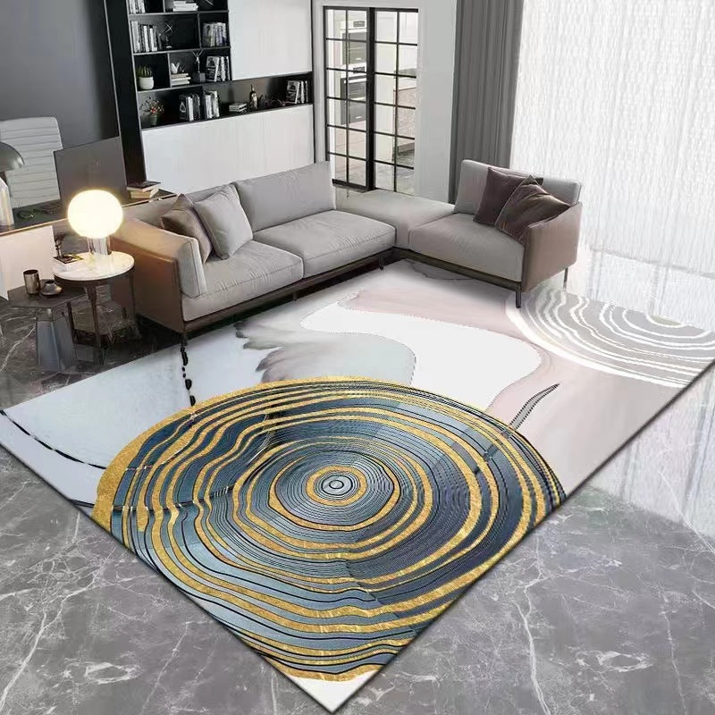 Light Luxury Style Rug Stain Resistant Rectangle Shape Rug for Home Decor
