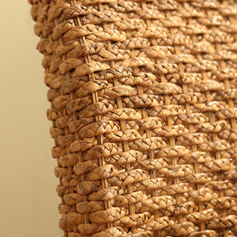 Tropical  Rattan Standard Bed with Headboard Bed and Beech Legs