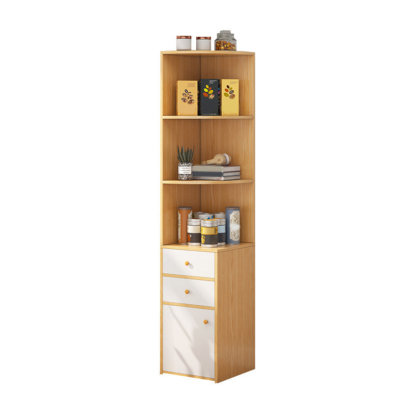 Modern Accent Cabinet with Door and Drawers and Shelves Cabinet