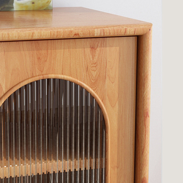 Mid-Century Modern Rectangle Accent Cabinet with Straight Legs