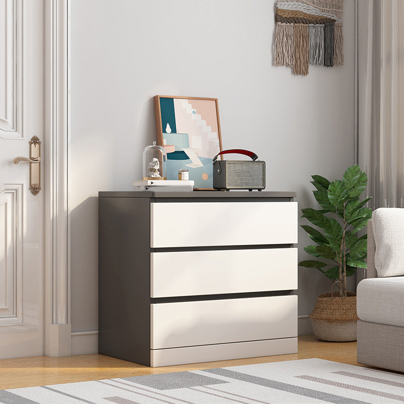 Modern Wood Accent Chest with Drawers Rectangle Chest 23.62" Long