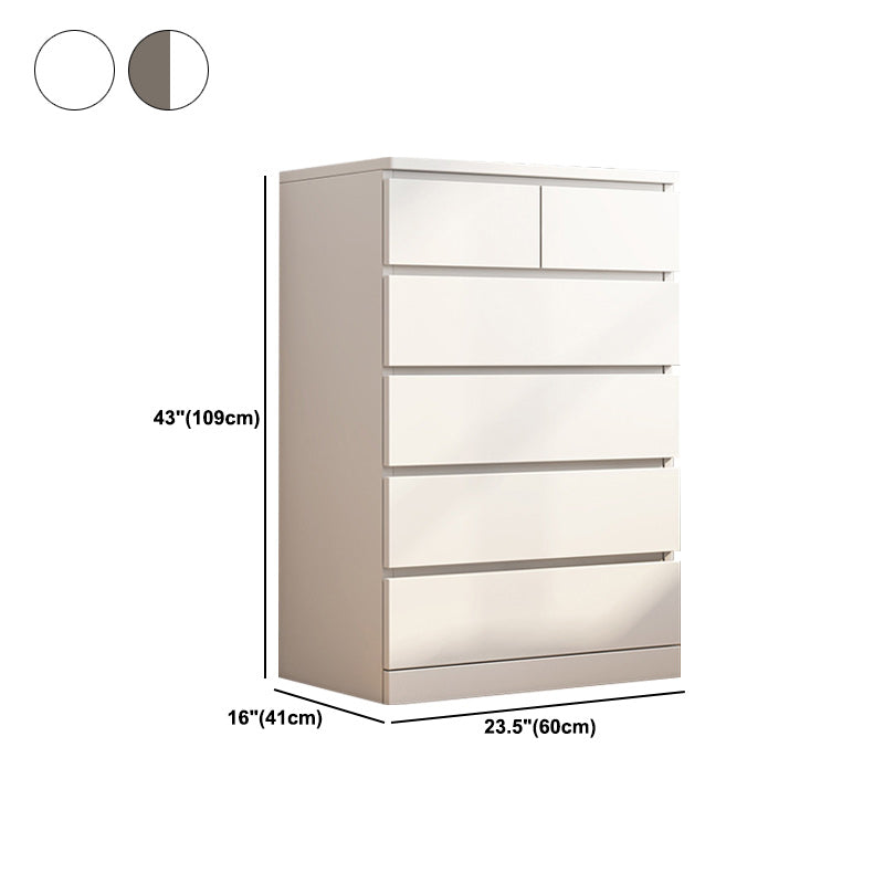 Modern Wood Accent Chest with Drawers Rectangle Chest 23.62" Long