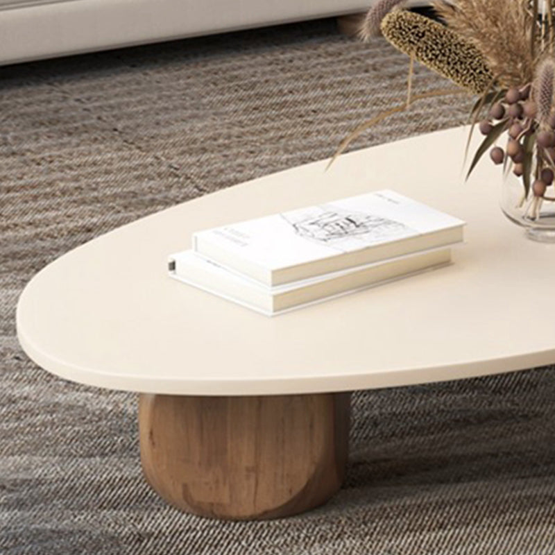 Scandinavian Style Coffee Table 3 Legs Wooden Coffee Table in White