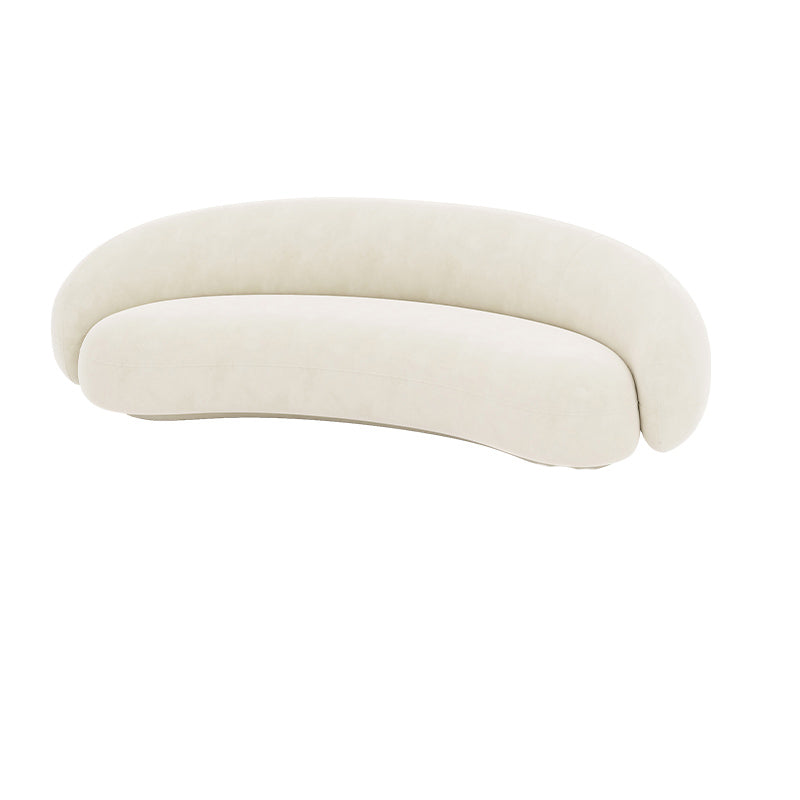 Contemporary 23.62 " H Velvet Slope Arm Sofa for Living Room