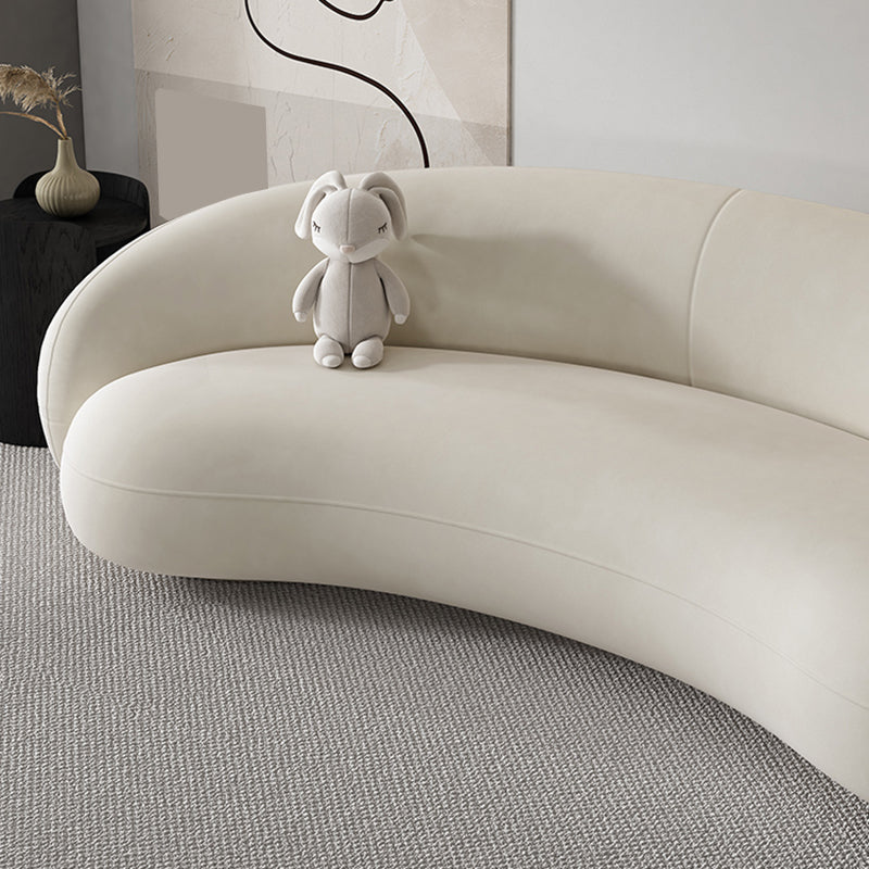 Contemporary 23.62 " H Velvet Slope Arm Sofa for Living Room