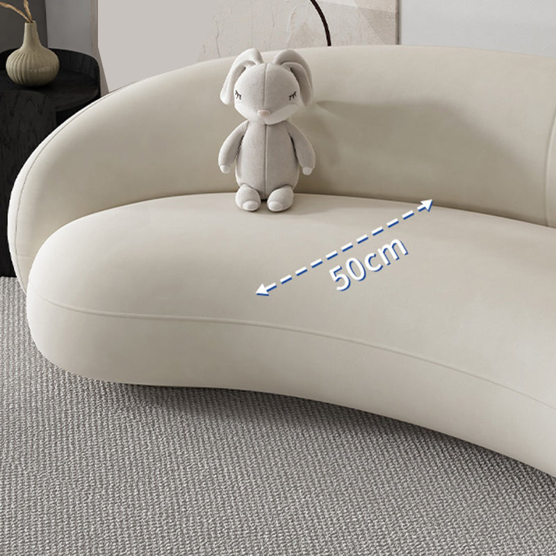 Contemporary 23.62 " H Velvet Slope Arm Sofa for Living Room